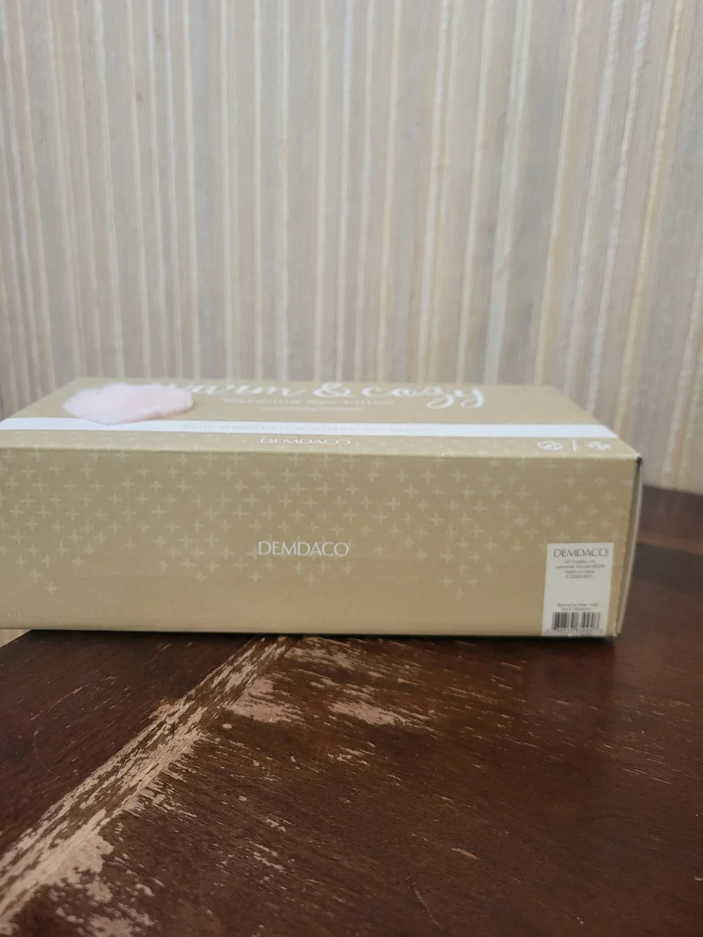 Demdaco Plush Warming Eye Pillow in Light Pink NWT